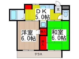 ウエストタウンハイツの物件間取画像